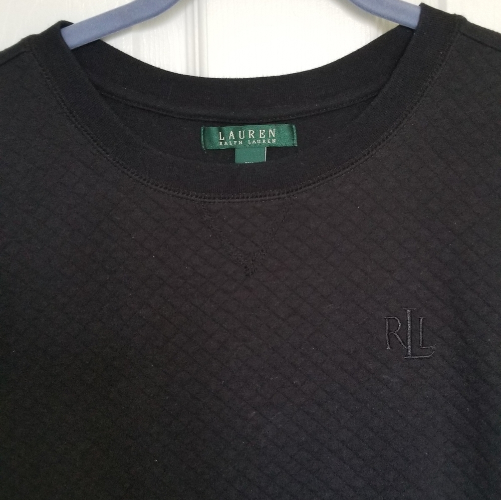 Lauren Ralph Lauren Black Loose-Fitting Top